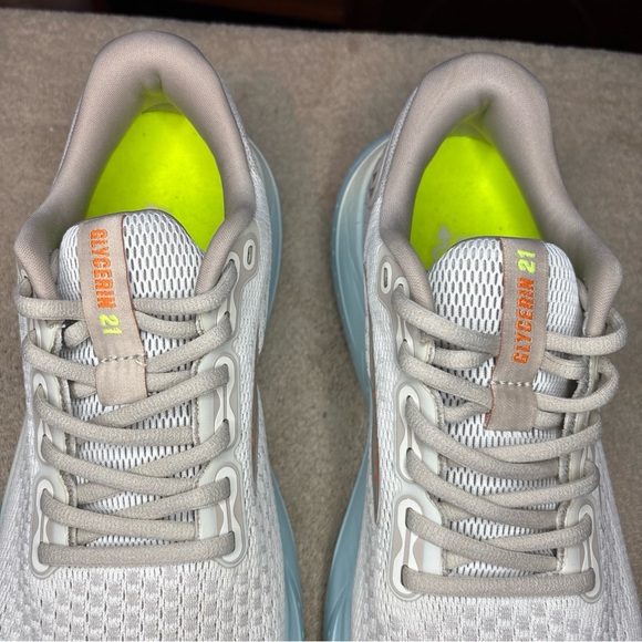 Brooks Women’s Glycerin 21 1204081B195 White Running Shoes Sneakers Size 10 B - Picture 6 of 9